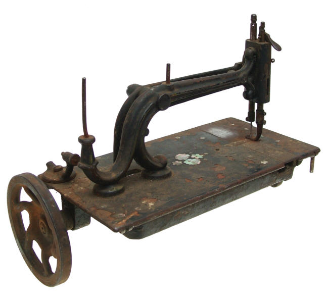 Nähmaschinenoberteil Opel "Sophia" Baujahr 1870.