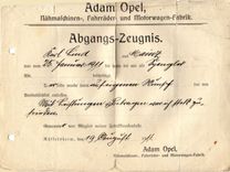 Zeugnis 1911 Original